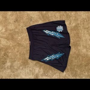 Eric Emanuel Blue Lightning Shorts Size XXL and XL